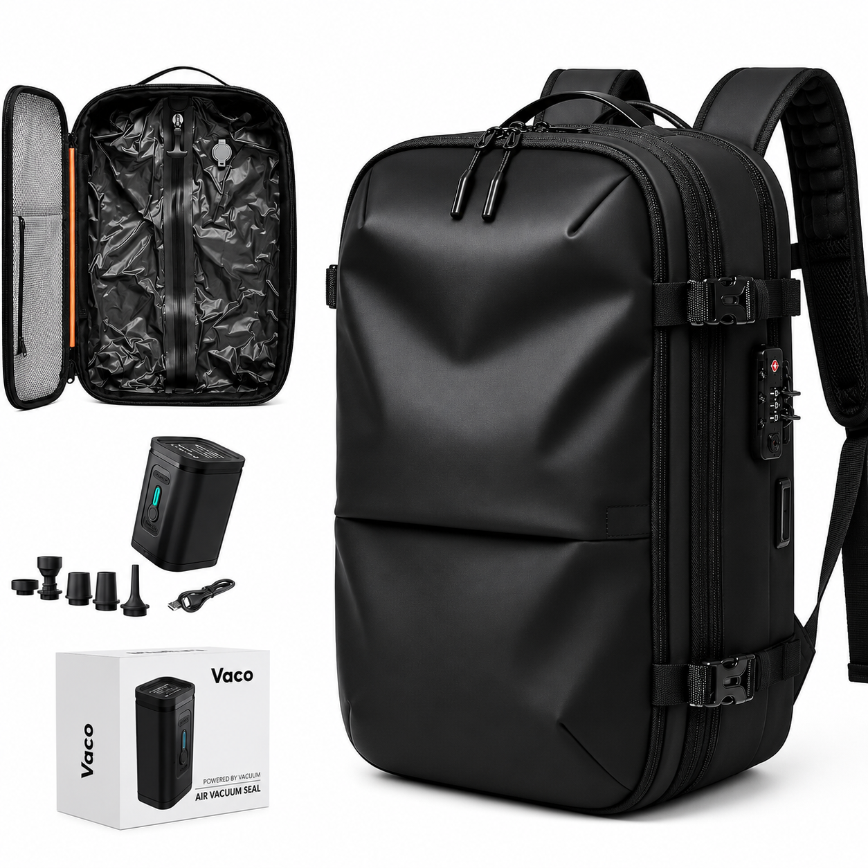 Vacuum Compression Travel BackPack