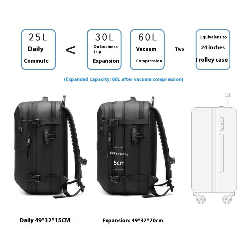 Vacuum Compression Travel BackPack